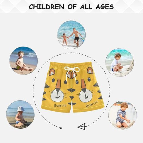 Cute Funny Ducks Boy's Swim Trunks Kids Toddler Swim Board Shorts Boy Beach Swimwear Swimsuit Bathing Suits 4T in Saudi Arabia