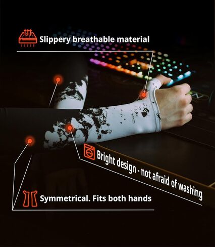 Gaming Arm Sleeve PC Sport compression esports gamer sleeve in Saudi Arabia
