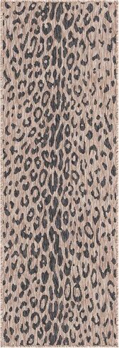 Unique Loom Outdoor Safari Collection Area Rug - Samburu (6' 1" x 9' Rectangle Natural/Light Brown) in Saudi Arabia