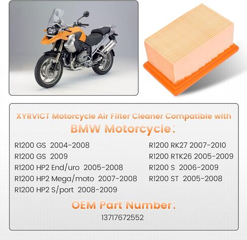 Air Filter for BMW R1200GS 2005 2007 2004 2006 2008 2009 2010 2011 2012 Replace 13717672552 in Saudi Arabia
