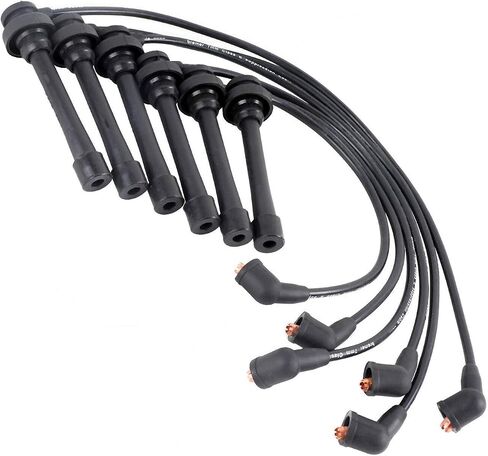 Ignition Spark Plug Wires 8mm (6PC Set) for 1995-2000 Chrysler Cirrus Sebring Dodge Avenger Stratus V6 2.5L in Saudi Arabia