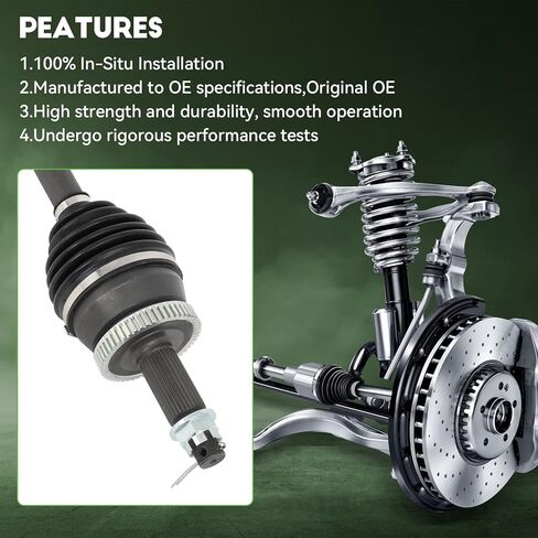 SCITOO Front Left Right CV AXLE 66-5009 447-58844,4343035012,NCV69073,80-6300,90885,TO-8743,7412,TO8056,CV2762,18743N,545N,954112,TO8743,TO8024 for Toyota For 4RUNNER Pickup 2.4L 3.0L in Saudi Arabia