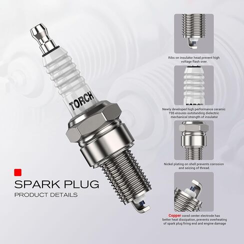Torch DK8RTC SPACK SLUP استبدال لـ NGK 4339/DCPR8E DCPR8EA DCPR8E-N SPACK ، للبطل RA6HC/809/8809 ، لـ Denso XU24EPR-U ، لـ BOSCH YR5LDE ، OEM ، EA (4) in Saudi Arabia
