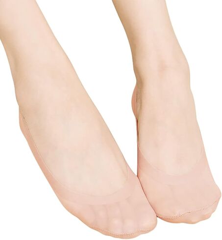 SUE&JOE Women's No Show Socks Ultra Low Cut Liner Socks Non Slip Nylon Invisible Hidden Socks for Flats in Saudi Arabia