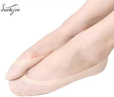 SUE&JOE Women's No Show Socks Ultra Low Cut Liner Socks Non Slip Nylon Invisible Hidden Socks for Flats in Saudi Arabia