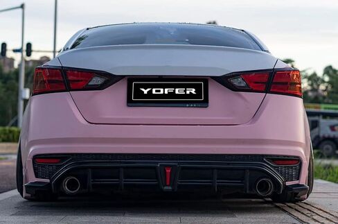 مجموعة شفة النشر الخلفية للسيارة مع ضوء LED لنيسان ألتيما 2019-2022 Gloss Black in Saudi Arabia