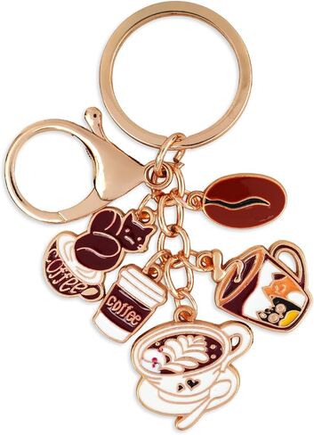 KatchOn, Coffee Keychain for Women And Men | Cute Key Chain Holder for Car Keys, Purse, Backpack Charm | Coffee Lover Gifts for Women & Men | Coworker Gifts in Saudi Arabia