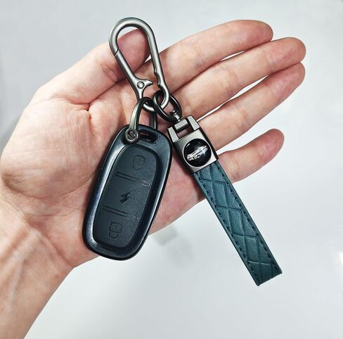 Leather Carabiner Keychain, Universal Decorative keychain for car keys in Kuwait