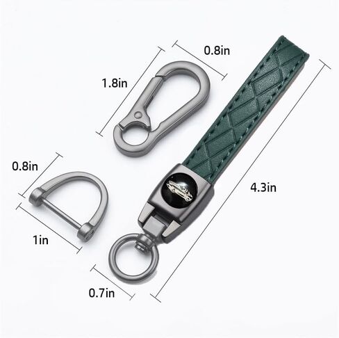 Leather Carabiner Keychain, Universal Decorative keychain for car keys in Kuwait