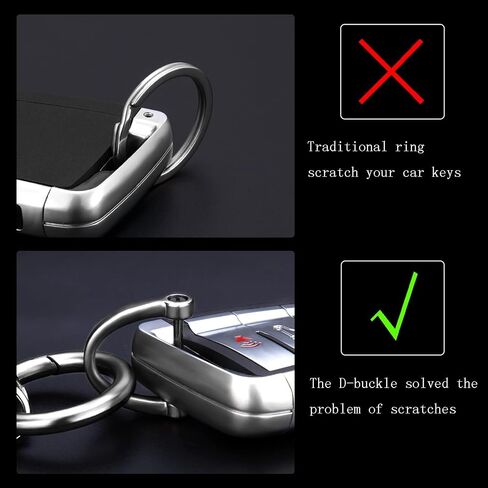 Leather Carabiner Keychain, Universal Decorative keychain for car keys in Kuwait