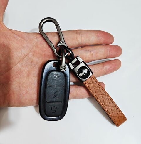 Leather Carabiner Keychain, Universal Decorative keychain for car keys in Kuwait