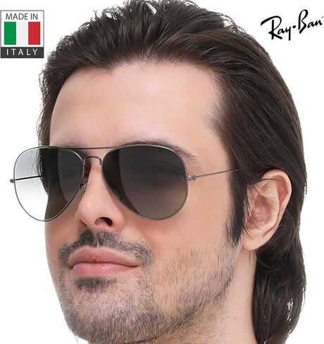 Ray-Ban RB3025 AVIATOR GRADIENT Pilot Shape Sunglasses with Official Eyewear Kit Bundle in Saudi Arabia