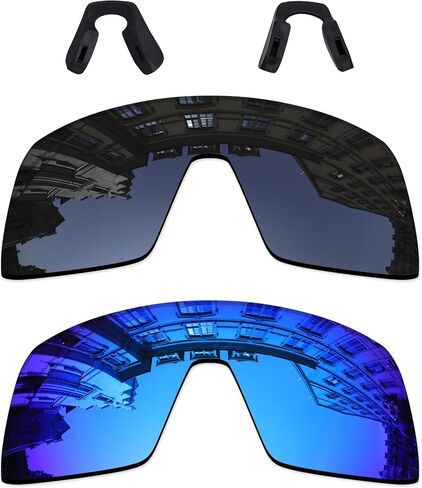 2 قطع العدسة استبدال لعدسات Oakley Sutro S Sunglass OO9462 Stealth Black & Ice Blue Propize UV400 العدسات in Saudi Arabia