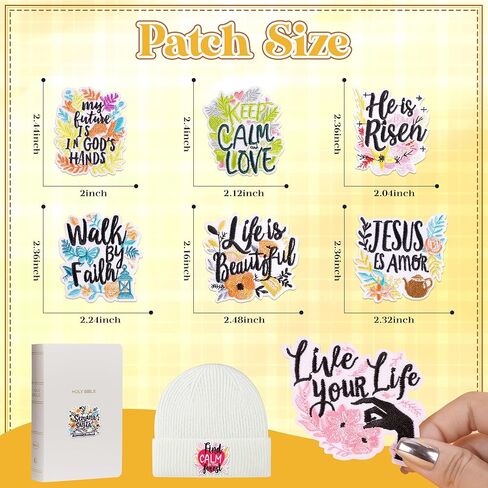 رقعات حديدية متقاطعة كبيرة على السترات، 4 قطع من رقعة مطرزة مسيحية ذهبية وفضية رائعة للسترات، خياطة على الضغط الحراري المزخرف بالعقيدة الدينية للقبعات/حقائب الظهر/الغطاء للرأس/ديكور الملابس بنفسك in Kuwait