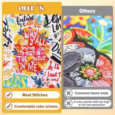 رقعات حديدية متقاطعة كبيرة على السترات، 4 قطع من رقعة مطرزة مسيحية ذهبية وفضية رائعة للسترات، خياطة على الضغط الحراري المزخرف بالعقيدة الدينية للقبعات/حقائب الظهر/الغطاء للرأس/ديكور الملابس بنفسك in Kuwait