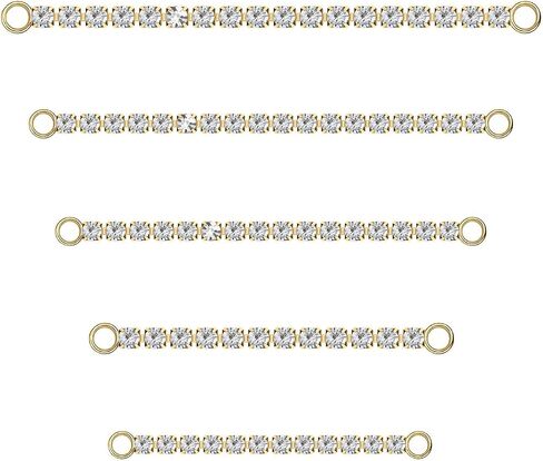 5Pcs Surgical Steel Across Top Nose Rings Chain for Women Nose Studs Nostril Chain for Women Men Chain Nose Piercing Jewelry Black, Gold, Silver in Kuwait