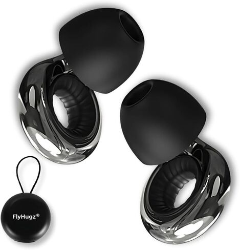 FlyHugz Pink Whisper Noise Cancelling Ear Plugs – Reusable Loop Earplugs for Sleeping, Tinnitus Relief, Snoring, Concerts, Travel & Work in Saudi Arabia