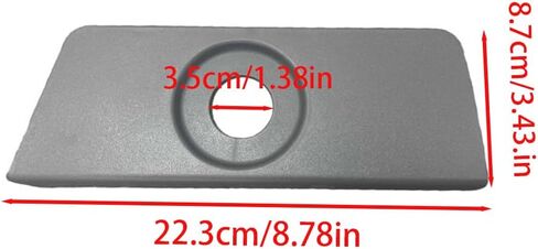 Front Left/Right Seat Side Switch Panel Trim Cover Black BL3Z-14A706-BB BL3Z-14A706-BB for Ford F-150 2011 2012 2013 2014(Gray-Front Right) in Saudi Arabia