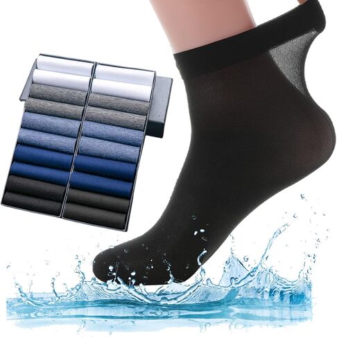 20 Pack Unisex Silk Sheer Crew Socks Ultra Thin Breathable Dress Socks Soft Athletic Socks for Men Women in Saudi Arabia