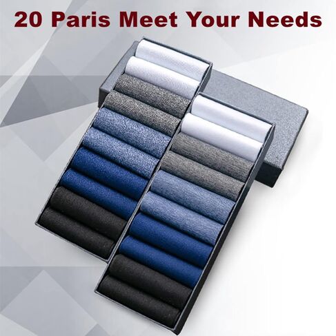 20 Pack Unisex Silk Sheer Crew Socks Ultra Thin Breathable Dress Socks Soft Athletic Socks for Men Women in Saudi Arabia