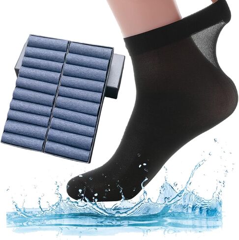 20 Pack Unisex Silk Sheer Crew Socks Ultra Thin Breathable Dress Socks Soft Athletic Socks for Men Women in Saudi Arabia