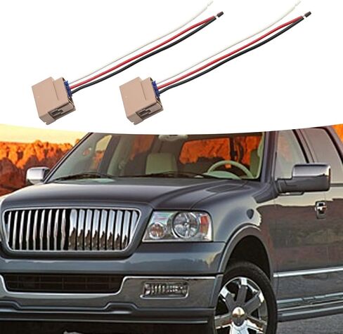 2 Pcs Turn Signal Socket and Pigtail Connector Replacement for Fiesta Focus F150 Lincoln Mercury 2003-2019 with Wire Harness Replace 2U5Z13411SA YF1Z13411CA in Saudi Arabia