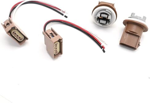 2 Pcs Turn Signal Socket and Pigtail Connector Replacement for Fiesta Focus F150 Lincoln Mercury 2003-2019 with Wire Harness Replace 2U5Z13411SA YF1Z13411CA in Saudi Arabia