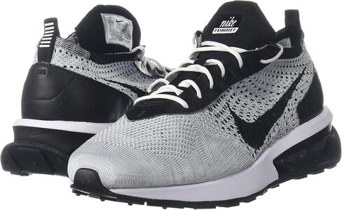 Nike Womens Air Max Flyknit Racer DM9073 001 (us_Footwear_Size_System, Adult, Women, Numeric, Medium, Numeric_5) Black/White in Saudi Arabia