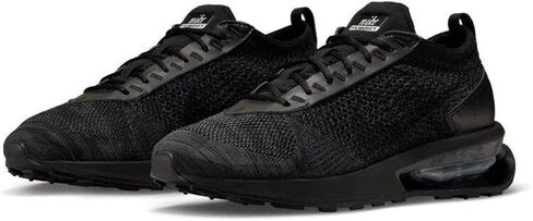Nike Womens Air Max Flyknit Racer DM9073 001 (us_Footwear_Size_System, Adult, Women, Numeric, Medium, Numeric_5) Black/White in Saudi Arabia