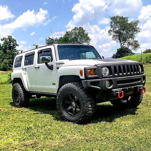WULF 3 "Front 3" مجموعة المصعد الخلفي من 2006 إلى 2010 متوافق مع نموذج Hummer H3 4x4 مع صدمات العلامة التجارية Bilstein in Saudi Arabia