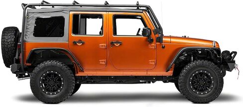 رف سقف الحاجز. أسود محكم متوافق مع 07-18 Jeep Wrangler JK 4 أبواب in Saudi Arabia