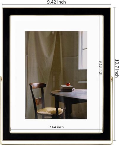 eletecpro Christmas Picture Frame 4x6 with Real Glass Cover, Enamel Photo Frame for Wall or Tabletop Horizontal or Vertical Display, Ideal for Christmas Party, Holiday, Oval, 1 Pack in Saudi Arabia