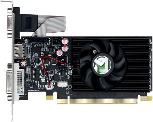 بطاقة الرسومات maxsun AMD Radeon R5 220 2GB GPU (DVI-I، HDMI، VGA) - جاهزة للملف الشخصي المنخفض in Kuwait