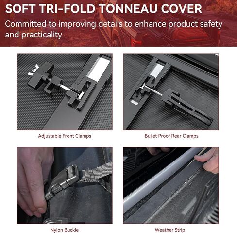 YITAMOTOR Soft Roll Up Truck Bed Tonneau Cover Fit for 2017-2025 Honda Ridgeline 5 ft Bed in Saudi Arabia