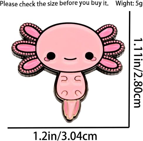 دبوس المينا ، دبوس طية طية بيلوتل الوردي اللطيف ، شارة نسوية ، بروش حيوان جديد ، هدية لعشاق الحيوانات الغريبة للبنات من الطلاب ، ديكور ديي ، دينيم سترة القماش الملحق in Kuwait