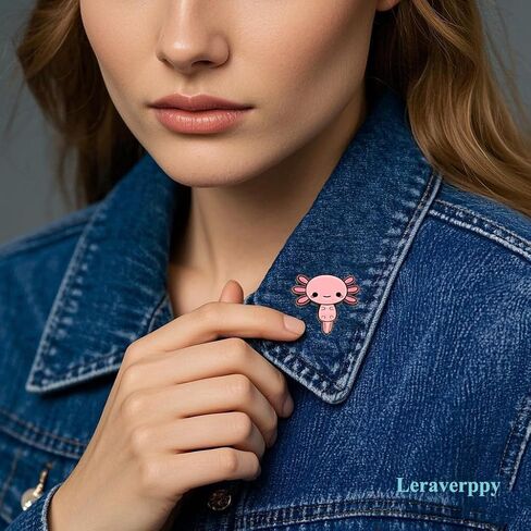 دبوس المينا ، دبوس طية طية بيلوتل الوردي اللطيف ، شارة نسوية ، بروش حيوان جديد ، هدية لعشاق الحيوانات الغريبة للبنات من الطلاب ، ديكور ديي ، دينيم سترة القماش الملحق in Kuwait