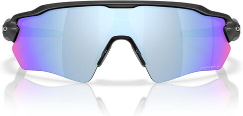 Oakley Men's OO9510 Radar EV S Path Polarized Rectangular Sunglasses, Polished White/Prizm Sapphire, 31 mm in Saudi Arabia