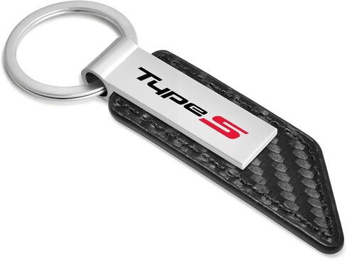 Carbon Fiber Texture Strap Metal Bar UV Printed Logo Key Chain Official Licensed for Acura Type-S in Saudi Arabia