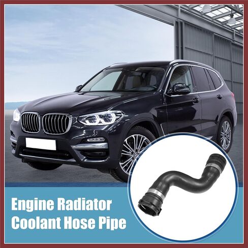 Engine Radiator Coolant Heater Hose Engine Water Pipe Fit for BMW X3 3.0si 3.0L L6 - Gas 2007-2008 No.17123424499- Pack of 1 Replace Parts in Saudi Arabia