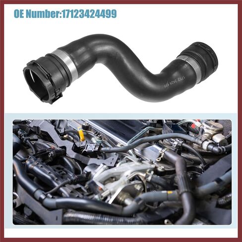 Engine Radiator Coolant Heater Hose Engine Water Pipe Fit for BMW X3 3.0si 3.0L L6 - Gas 2007-2008 No.17123424499- Pack of 1 Replace Parts in Saudi Arabia