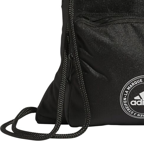 adidas Classic 3S 2.0 Sackpack, Twill Onix Grey/Black, One Size Fits All in Saudi Arabia