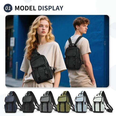 Small Backpack for Women Men with USB Charge Port, Black in Saudi Arabia