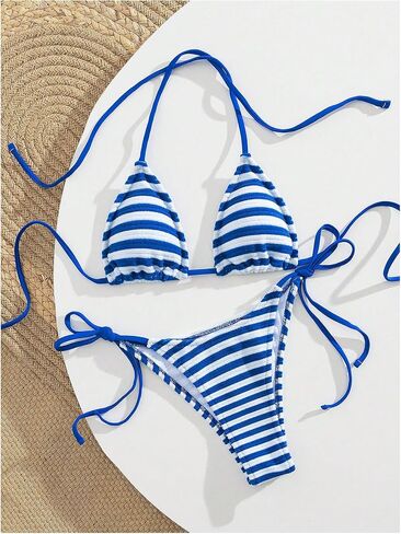 Soly Hux Women Women's Halter Triangle Swimsuit Sids Side Side Bikini Set 2 قطعة بدلة السباحة in Saudi Arabia