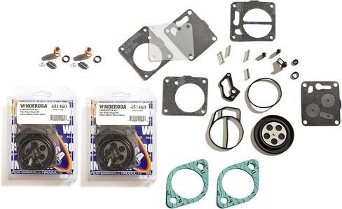 Sea Doo XP 787 95-97 Twin Carburetor Rebuild Kit With Base Gasket & Needle Seat in Kuwait
