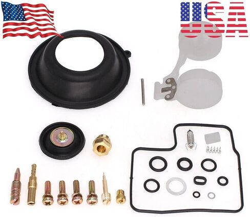 طقم إصلاح المكربن لشركة Honda Shadow VT1100 VT 1100-تشمل الحجاب الحاجز ، العائم ، صمام قطع ، وأجزاء إعادة البناء الكاملة in Kuwait