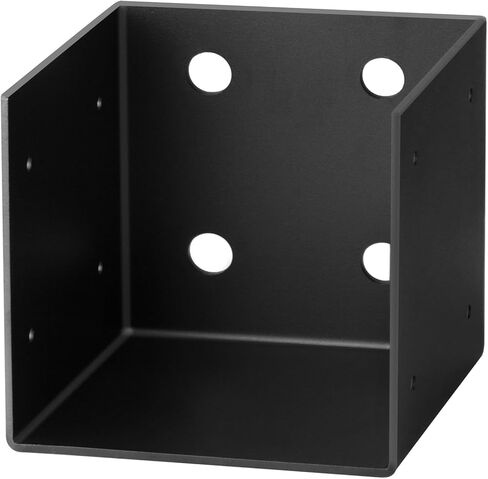 2 Pcs 6x6 Black Pergola Wall Mount Bracket,Thickness 3mm Roof Joist Hangers in Kuwait