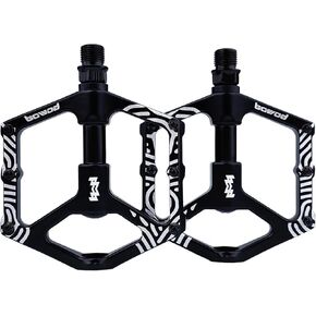 Road Bike Pedals Non-Skip, Aluminum Bicycle Pedals Clipless, Lightweight MTB Pedals Flat w 9/16" Silver Axel, Youth Mountain Bike Pedals w 12Pins for City Commuter BMX Tricycle Bike Pedals in Kuwait