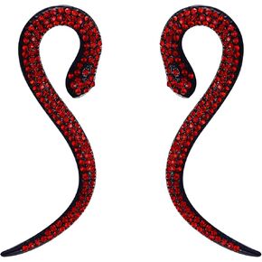 Flyonce Halloween Earrings Rhinestone Snake Earrings Costume Statement Snake Jewelry Serpent Snakes Dangle Earrings Cosplay Jewelry Accessories in Kuwait