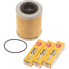 Sea Doo Spark 900 Filter W/O-Ring & NGK Spark Plugs Kit 420956123 CR8EB in Saudi Arabia