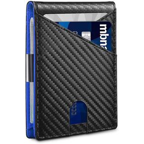 Slim Leather RFID Blocking Wallet for Men-Money Clip & Card Holder,Small Bifold Front Pocket Wallet with 12 Card Slots,Large Capacity & Minimalist Gifts for men (Orange) in Saudi Arabia